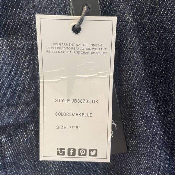 Judy Blue Womens High Waist Control Top Raw Hem Skinny Jeans 7/28 NWT - Picture 12 of 16